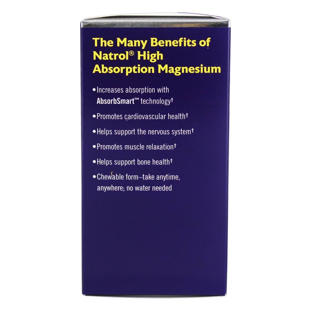 Comprar Arando Apple de suporte mineral de magnésio de alta absorção - 60 comprimidos mastigáveis Natrol - Imagem 3