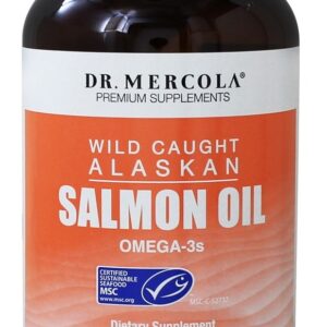 Comprar Óleo de Salmão do Alasca Capturado Selvagem Omega 3's - Cápsulas 90 Dr. Mercola