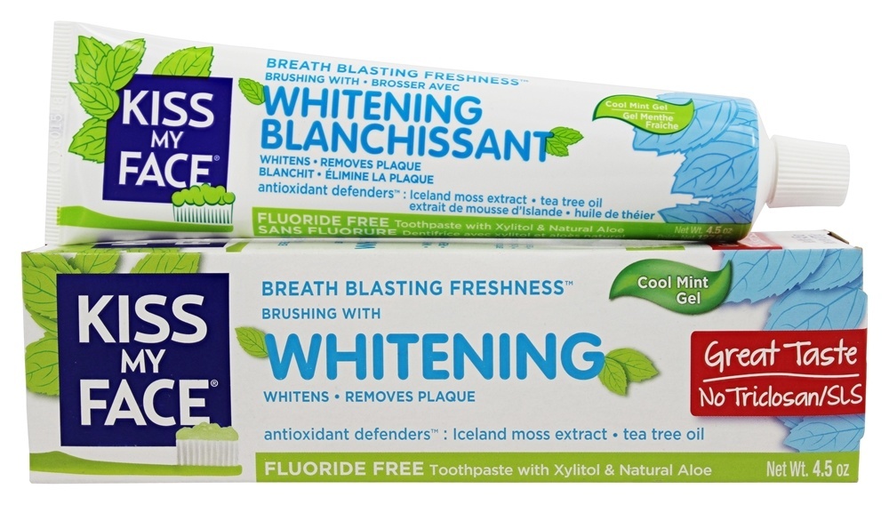 Comprar Clareamento Gel de Dentífrico Fluoreto Livre Cool Mint - 4.5 oz. Kiss My Face