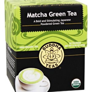 Comprar 100% Orgânico De ervas Matcha Verde Chá - 18 Saquinhos de Chá Buddha Teas