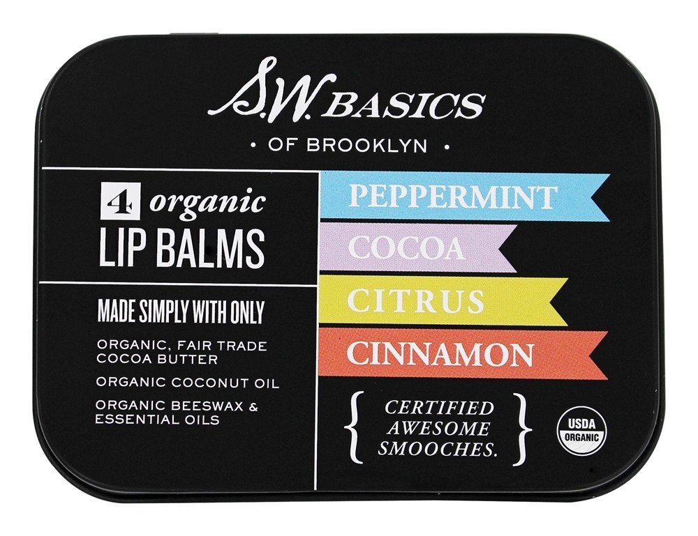Comprar Bálsamo para os lábios orgânicos - Pacote 4 S.W. Basics - Imagem 3