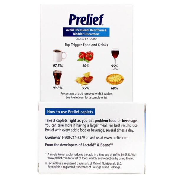 Comprar Prelief Suplemento Dietético Com Redutor de Ácido - 120 Cápsulas Prelief - Imagem 4
