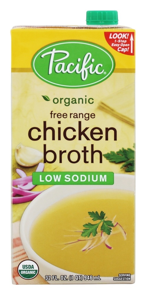 Comprar Sódio de galinha ar livre orgânico do caldo de carne baixo - 32 fl. oz. Pacific Foods