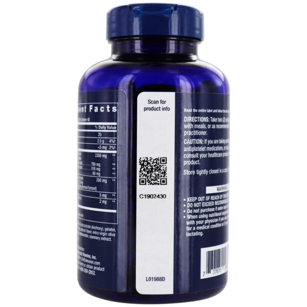 Comprar Super Omega-3 Plus EPA/DHA com Lignanas de Gergelim, Extrato de Oliva, Krill e Astaxantina - 120 Softgels Life Extension - Imagem 4