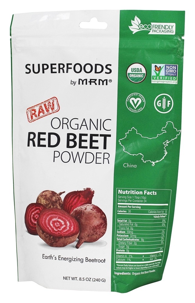 Comprar Pó de beterraba vermelha orgânica crua - 8.5 oz. MRM