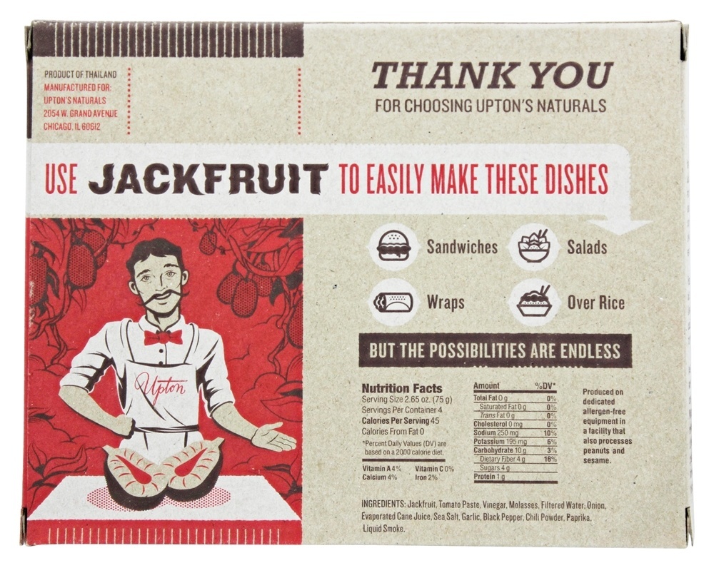 Comprar Jackfruit Bar-B-Que - 10.6 oz. Upton's Naturals - Imagem 2