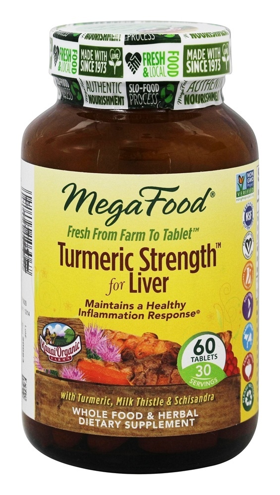 Comprar Força da cúrcuma para o fígado - 60 Tablets MegaFood
