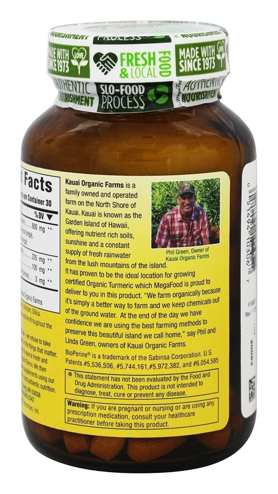 Comprar Força da cúrcuma para o fígado - 60 Tablets MegaFood - Imagem 3