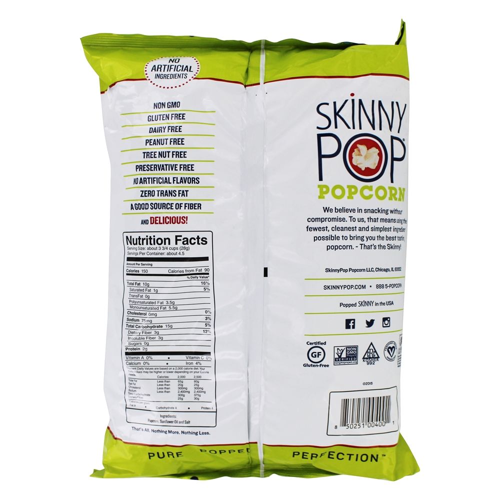 Comprar Pipoca sem glúten original - 4.4 oz. Skinny Pop - Imagem 2