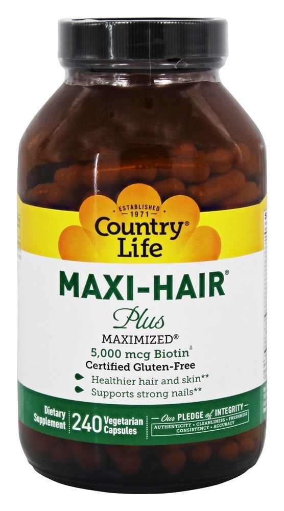 Comprar Maxi-Hair Plus - Cápsulas vegetarianas 240 Country Life