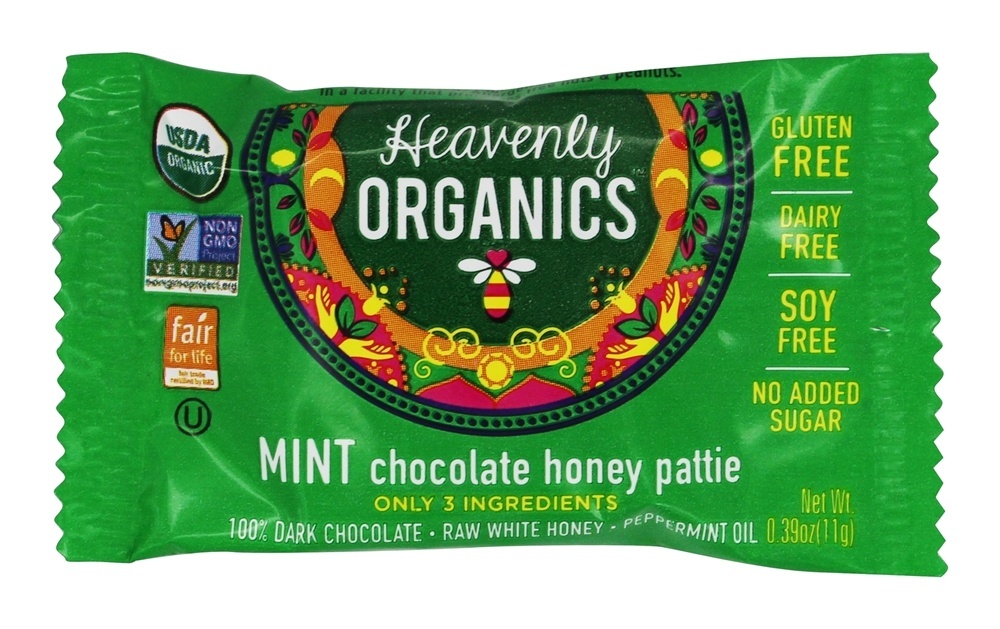 Comprar Mel de Chocolate Rissóis Menta - 12 Peça (s) Heavenly Organics - Imagem 3