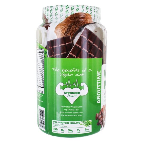 Comprar Proteína Vegana Chocolate Natural - 2 lbs. About Time - Imagem 4