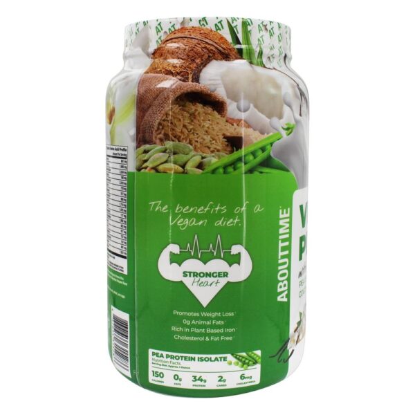 Comprar Baunilha Natural de Proteína Vegana - 2 lbs. About Time - Imagem 4