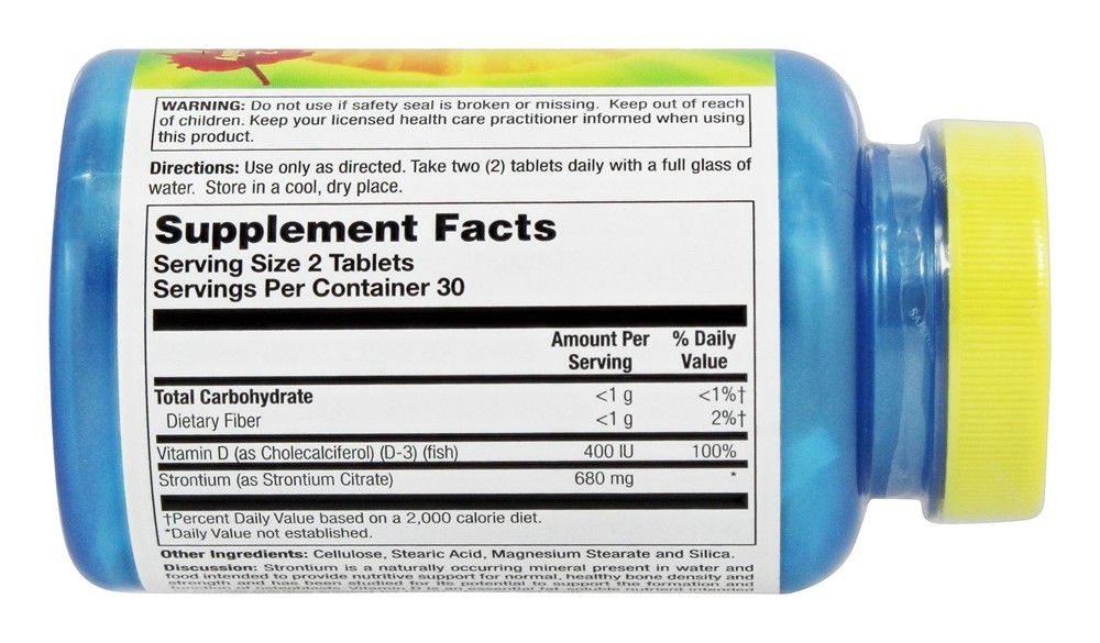 Comprar Estrôncio Plus D3 - 60 Tablets Nature's Life - Imagem 2