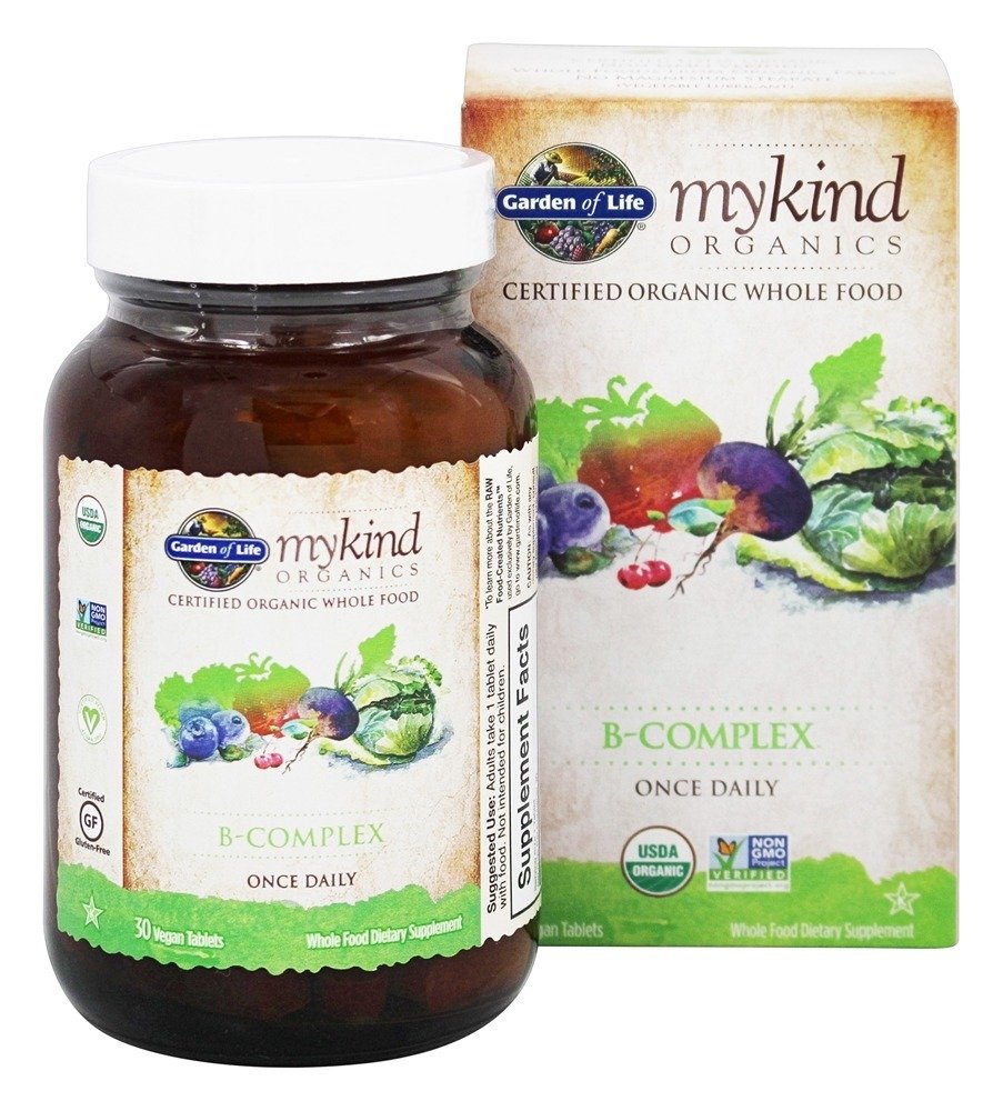 Comprar mykind Organics B Complex Uma vez por dia - 30 Comprimidos vegetarianos Garden of Life