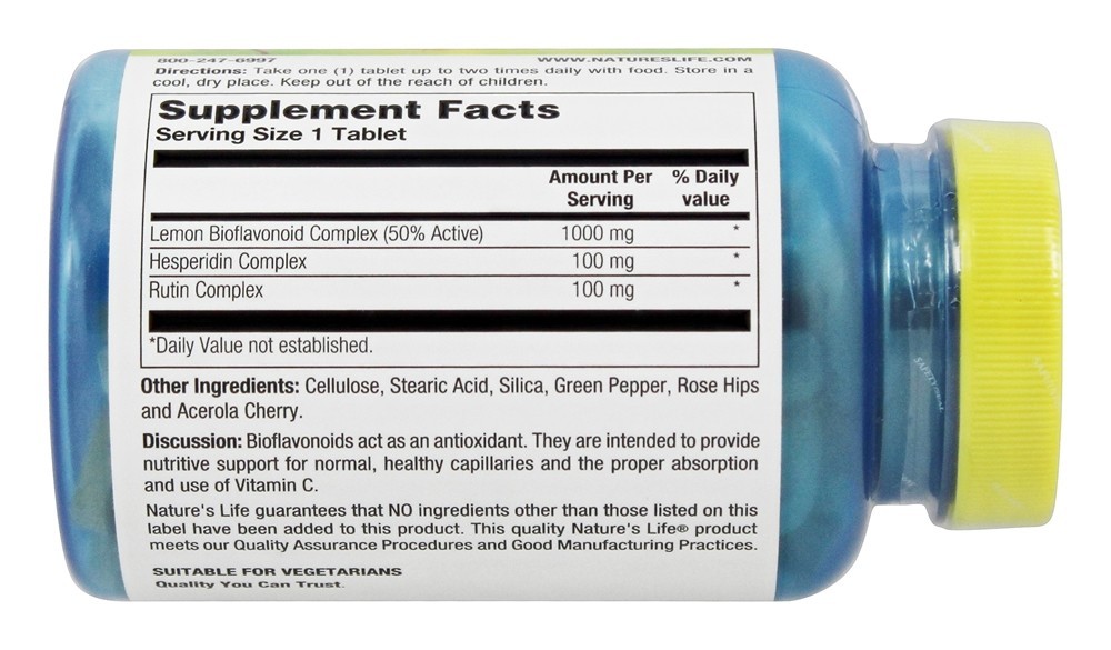 Comprar Bioflavonóides 1000 mg. - 100 Tablets Nature's Life - Imagem 2