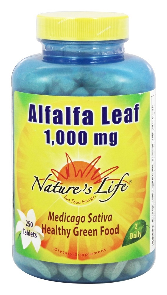 Comprar Folha de Alfafa 1000 mg. - 250 Tablets Nature's Life