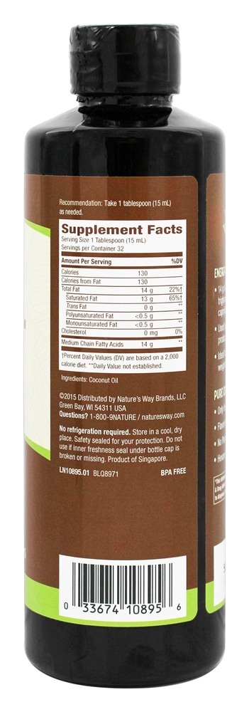 Comprar 100 % Óleo MCT - 16 fl. oz. Nature's Way - Imagem 2