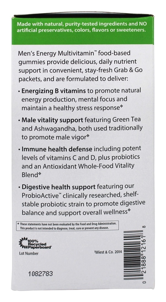 Comprar Homens Energia Multivitamina Gomoso Laranja - 30 Pacotes (s) Rainbow Light - Imagem 3