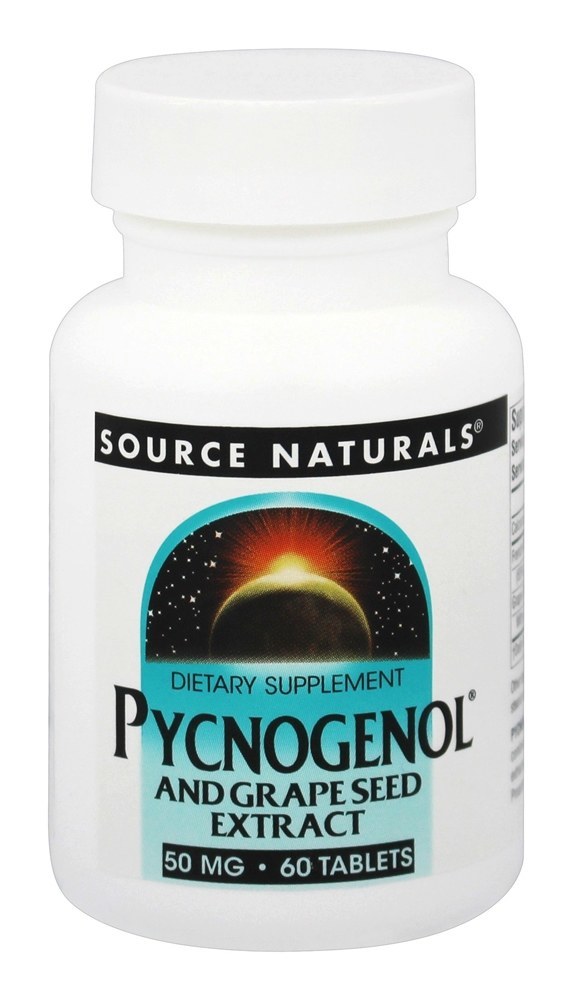 Comprar Pycnogenol & Extrato de Semente de Uva 50 mg. - 60 Tablets Source Naturals