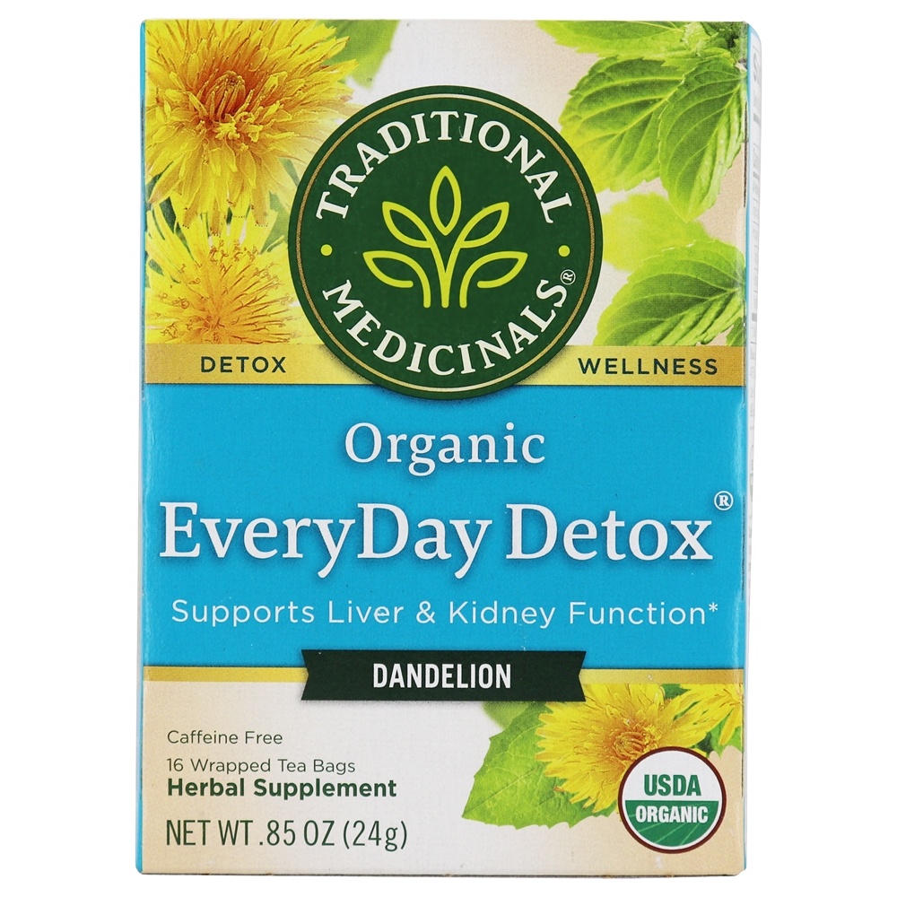 Comprar Orgânica EveryDay Detox Dandelion Herbal Tea - 16 Saquinhos de Chá Traditional Medicinals