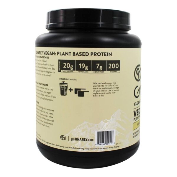 Comprar Baunilha em pó para substituição de farelo de proteína vegetal vegana - 28.2 oz. Gnarly Nutrition - Imagem 5