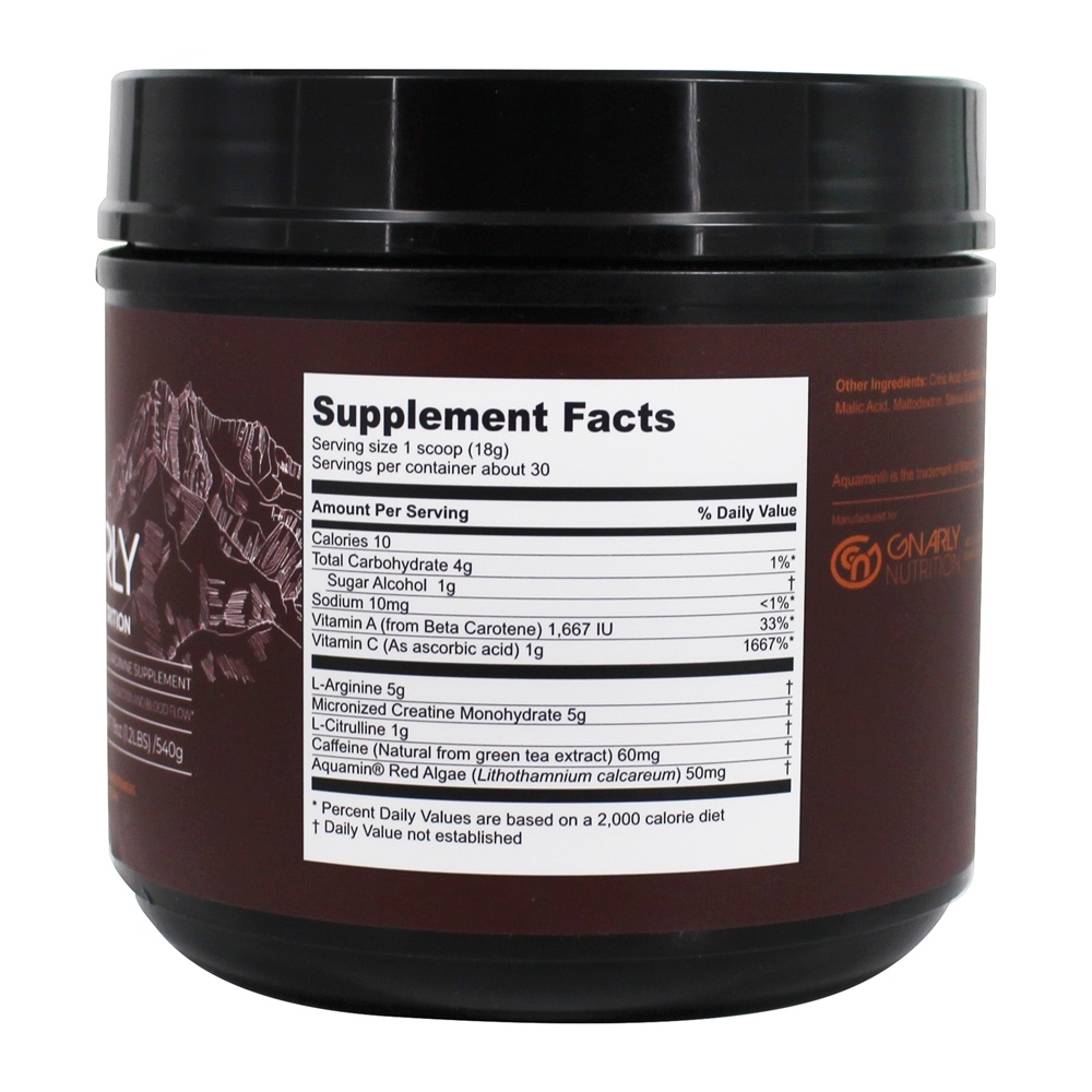 Comprar Pump Creatine & L-Arginine Suplemento Manga Laranja - 19 oz. Gnarly Nutrition - Imagem 2