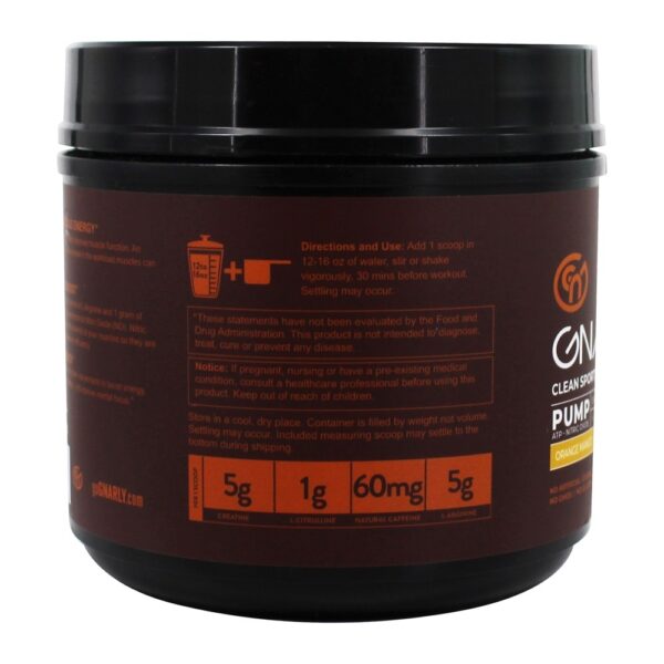 Comprar Pump Creatine & L-Arginine Suplemento Manga Laranja - 19 oz. Gnarly Nutrition - Imagem 5