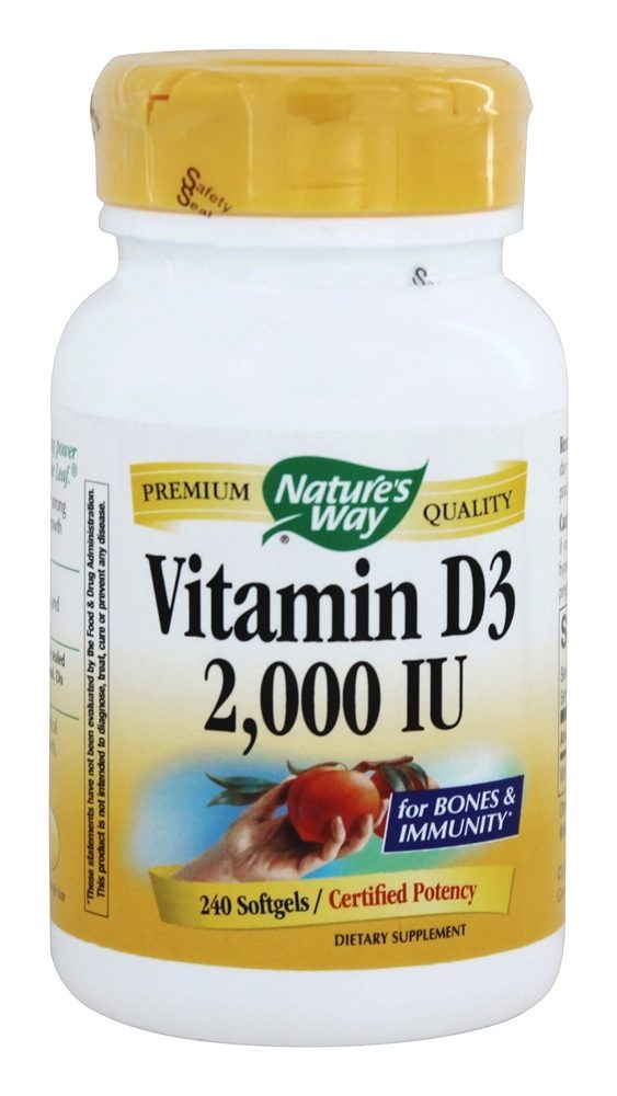 Comprar Vitamina D3 2000 UI - 240 Softgels Nature's Way