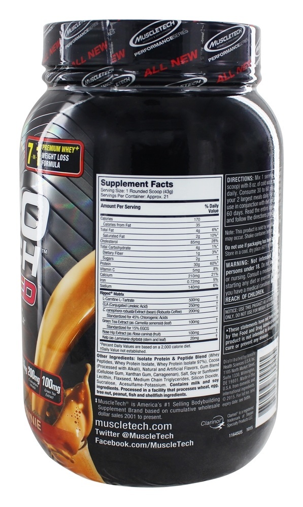 Comprar Nitro-Tech rasgou a série de desempenho Chocolate Brownie Fudge - 2 lbs. Muscletech Products - Imagem 2