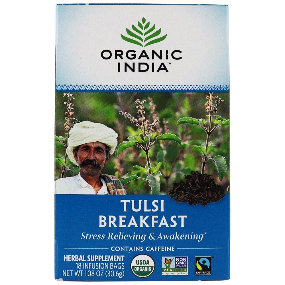 Comprar Chá de café da manhã Tulsi - 18 Saquinhos de Chá Organic India