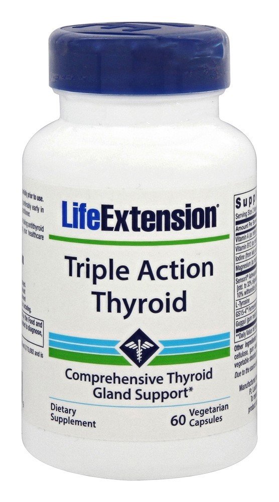 Comprar Tireoide Tripla Ação - Cápsulas vegetarianas 60 Life Extension