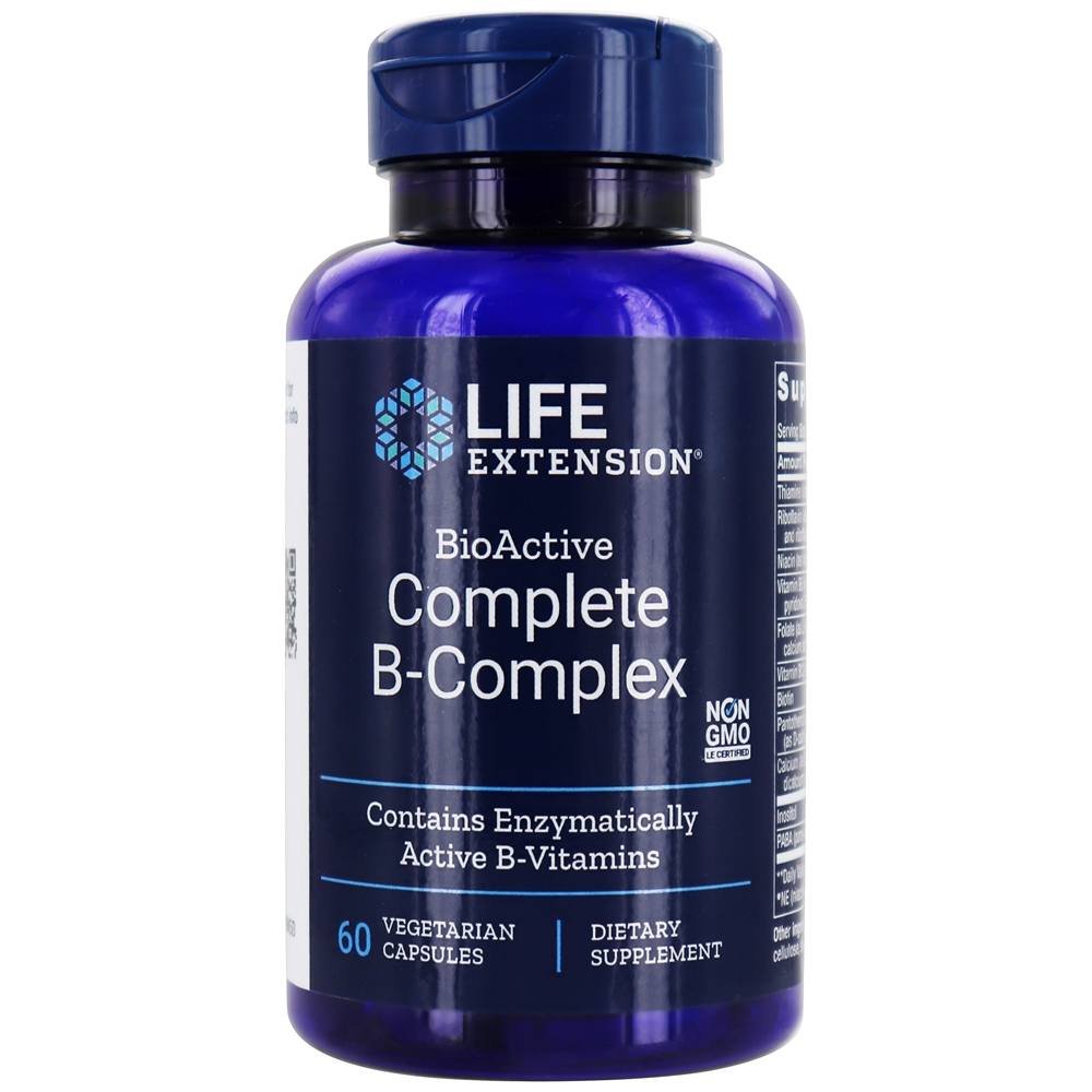 Comprar Complexo B BioActive Completo - Cápsulas vegetarianas 60 Life Extension