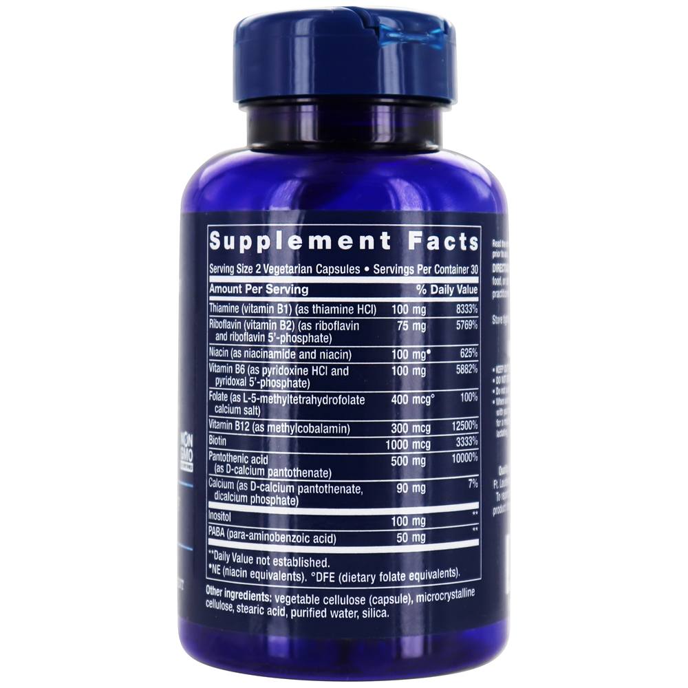 Comprar Complexo B BioActive Completo - Cápsulas vegetarianas 60 Life Extension - Imagem 2