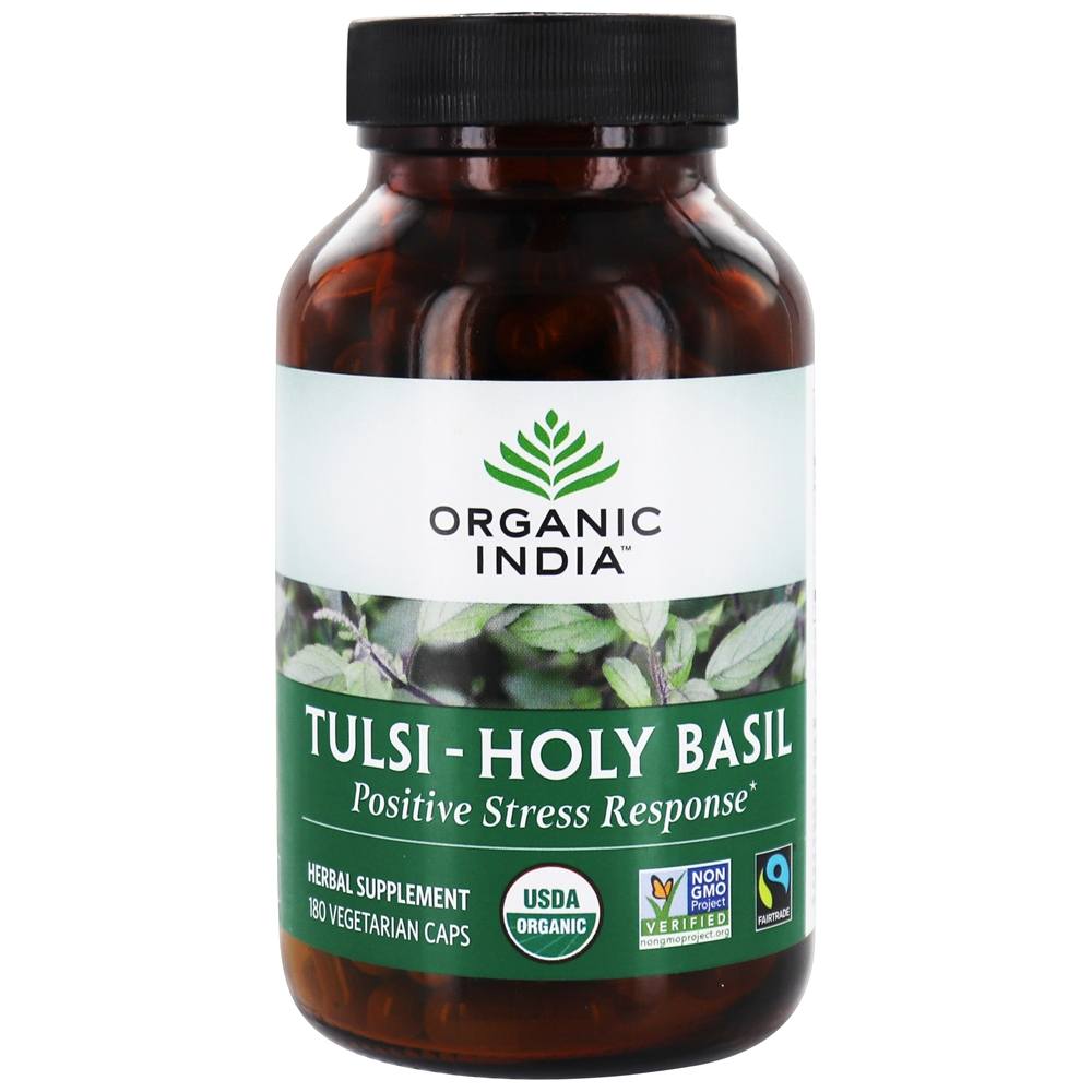Comprar Tulsi-Holy Basil orgânico - Cápsulas vegetarianas 180 Organic India