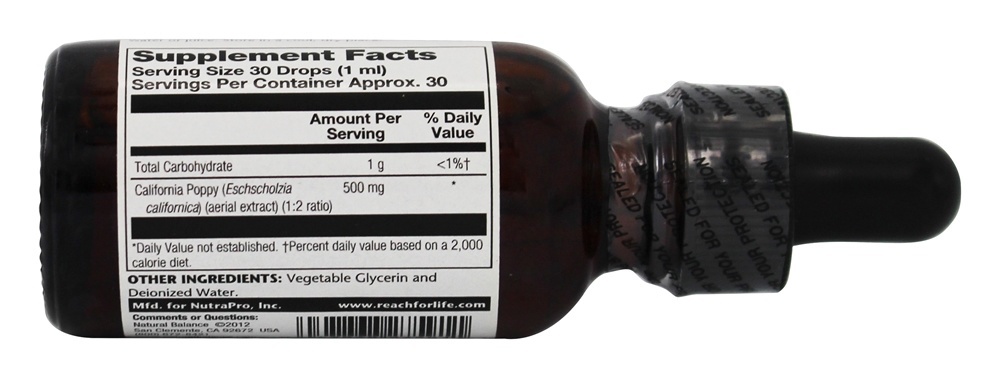 Comprar Extrato de papoula da Califórnia - 1 fl. oz. Natural Balance - Imagem 3