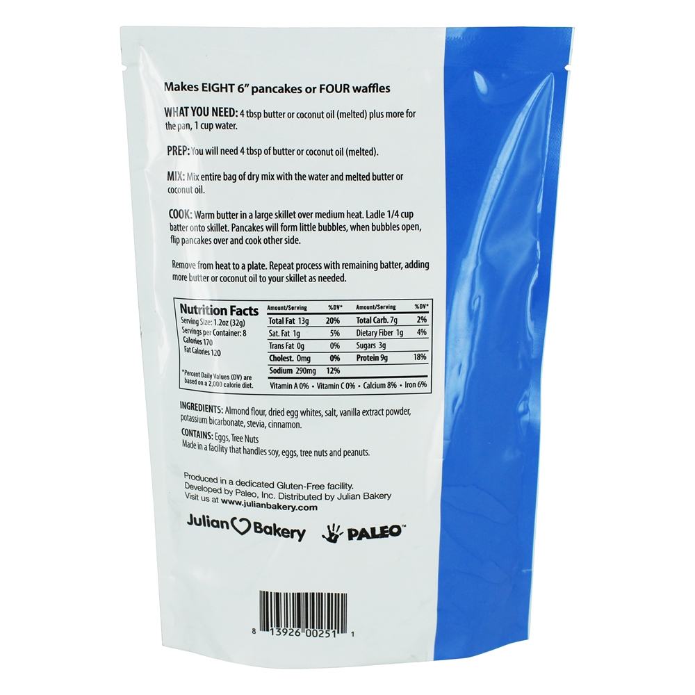 Comprar Panquecas Paleo e Waffle Mix - 9 oz. Julian Bakery - Imagem 2