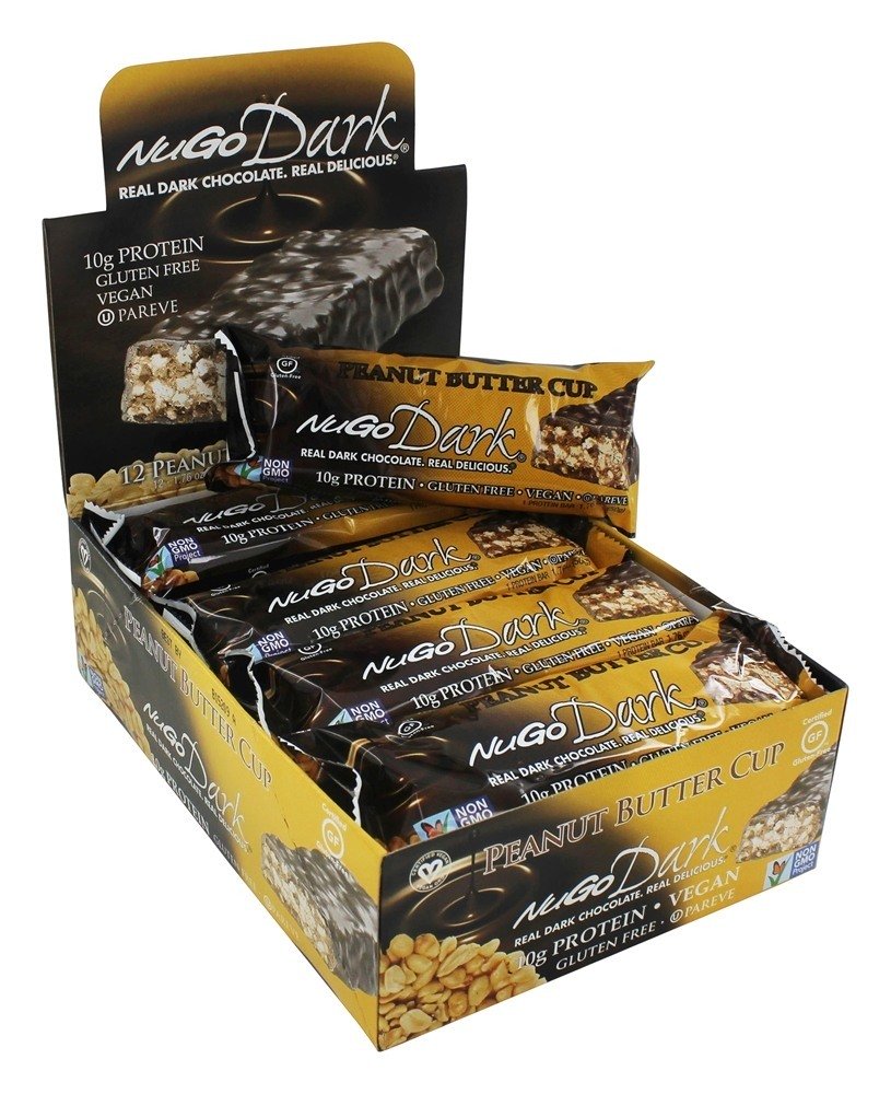 Comprar Barra de chocolate escuro barra de manteiga de amendoim - 12 Barras NuGo Nutrition