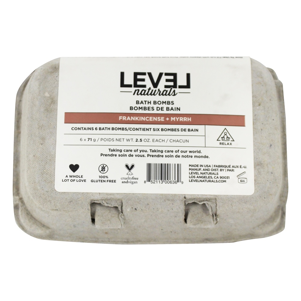 Comprar Bombas de banho Incenso + Mirra - Pacote 6 Level Naturals - Imagem 2
