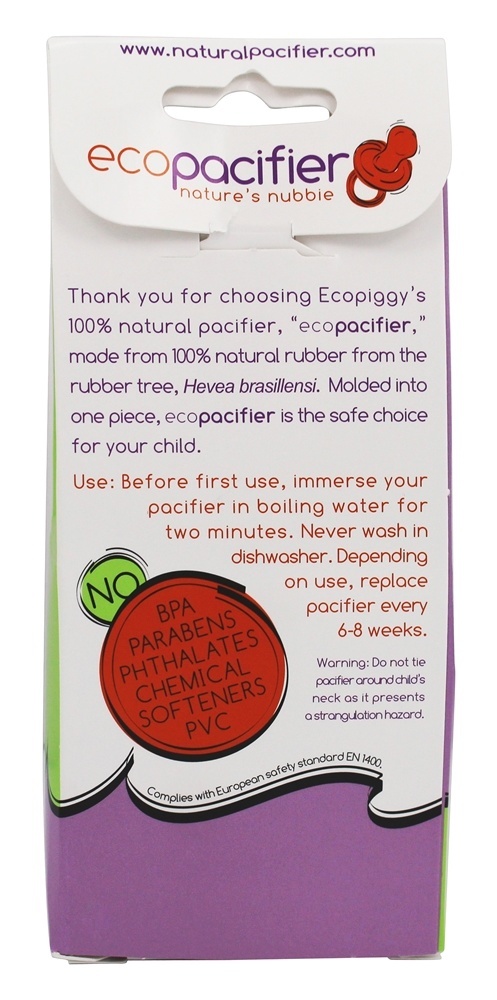 Comprar Chupeta Natural Ortodôntica 0 - 6 Meses - Pacote 3 Ecopacifier - Imagem 2