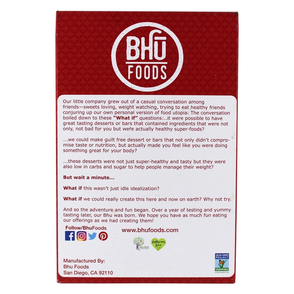 Comprar Barra de proteína de ervilha vegan Chocolate + Torta de cereja + pistache - 12 Barras Bhu Fit - Imagem 3