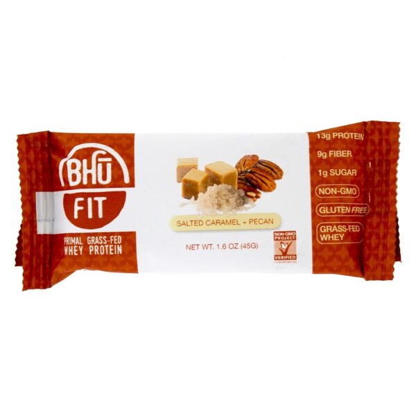 Comprar Primal Grass-Fed Whey Protein Bar Caramelo Salgado + Noz Pecan - 12 Barras Bhu Fit - Imagem 4