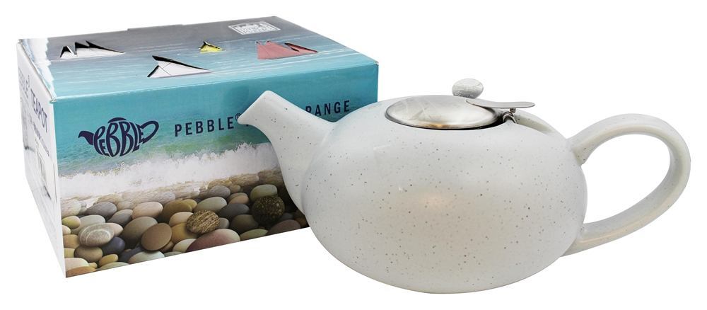 Comprar Bule de cerâmica de seixo de Londres luz manchas azuis - 4 Taça (s) Now Designs
