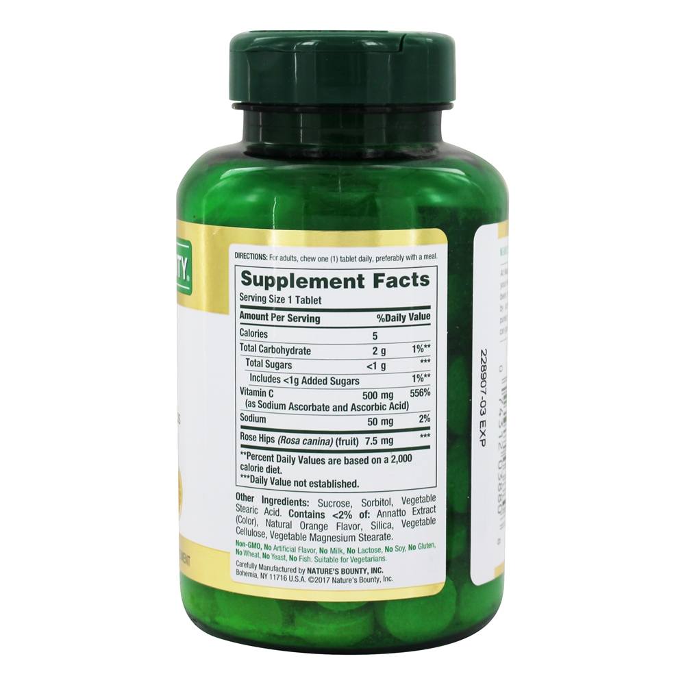 Comprar Vitamina C para a saúde imune - 90 comprimidos mastigáveis Nature's Bounty - Imagem 2