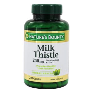 Comprar Cardo de leite extrato padronizado para a função do fígado saudável 250 mg. - Cápsulas 200 Nature's Bounty