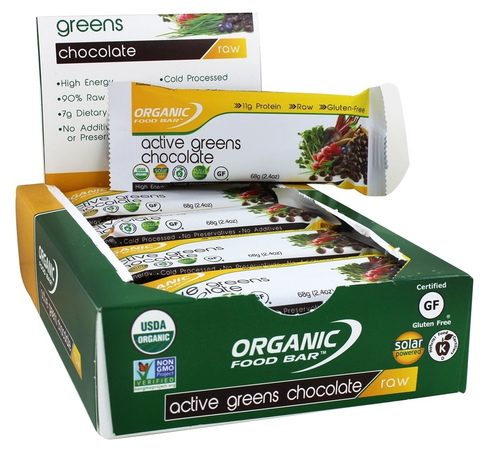 Comprar Chocolate Ativo Verdes - 12 Barras Organic Food Bar