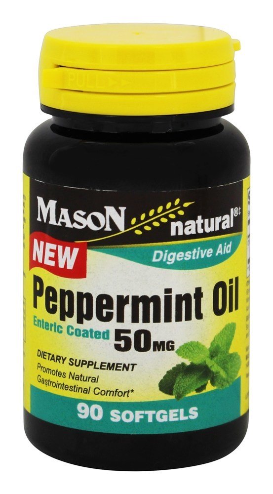 Comprar Óleo de hortelã-pimenta 50 mg. - 90 Mason Natural entérico Mason Natural