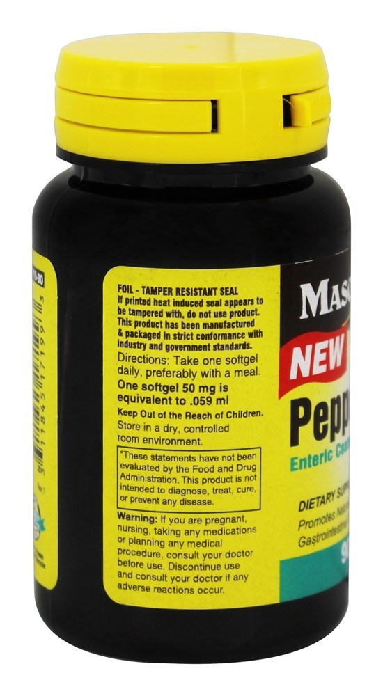 Comprar Óleo de hortelã-pimenta 50 mg. - 90 Mason Natural entérico Mason Natural - Imagem 3