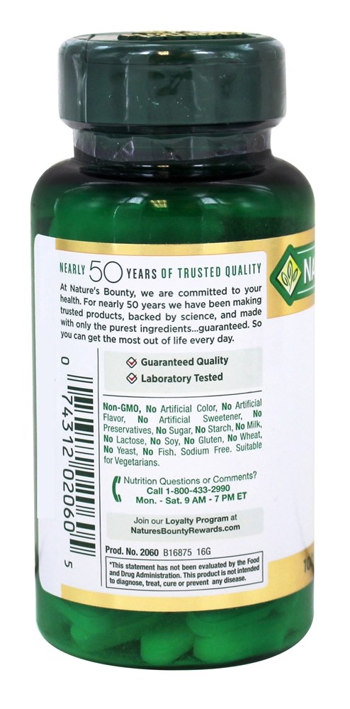 Comprar Zinco 50 mg. - 100 Cápsulas Nature's Bounty - Imagem 3