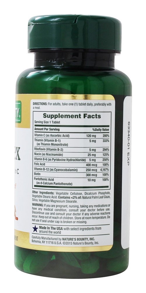 Comprar Complexo B Liberação Programada - 125 Tablet (s) Nature's Bounty - Imagem 2
